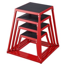 VEVOR Plyometric Jump Boxes, 12/18/24/30 Inch Plyo Box, Platform and Jumping Agility Box