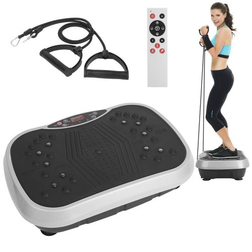Vibration Plate Exercise Machine With Resistant Bands Remote Control Whole Body Vibration Platform Workout Equipment Home Fitness Training Equipment F Vibration Plate Exercise Machine With Resistant Bands Remote Control Whole Body Vibration Platform Workout Equipment Home Fitness Training Equipment F