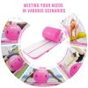 VEVOR Inflatable Gymnastics Air Mat Set, 2 PCS Tumbling Mat, Tumble Track with Electric Pump, Air Roller Barrel Gymnastics Equipment