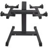 VEVOR Adjustable Dumbbell Stand, Home Fitness Rack and Stand with Media Rack, Safe and Convenient Dumbbell Weight Holder