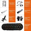 200lb Home Gym sets Multi-functional Power Cage,Home Adjustable Pullup Squat Rack 1000Lbs Capacity Comprehensive Fitness Barbell Rack