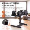 VEVOR Adjustable Dumbbell Stand, Home Fitness Rack and Stand with Media Rack, Safe and Convenient Dumbbell Weight Holder