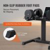 VEVOR Adjustable Dumbbell Stand, Home Fitness Rack and Stand with Media Rack, Safe and Convenient Dumbbell Weight Holder