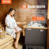 VEVOR Sauna Heater, 3KW 220V Electric Sauna Stove, Steam Bath Sauna Heater with Built-In Controls