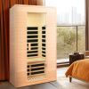 Hemlock Two-person far infrared roof embedded indoor sauna room