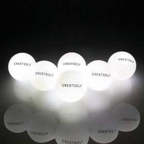 6Pcs Glow In The Dark Light Up Luminous LED Golf Balls For Night Practice Gift for Golfers (Color: 6Pcs White)