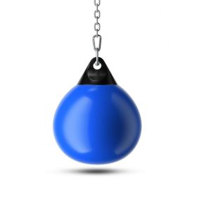 Home Gym 21 Inch Water Punching Bag with Adjustable Metal Chain (Color: Blue, Type: Exercise & Fitness)