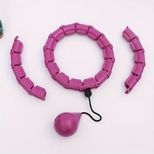 Adjustable Weighted Fitness Ring - Enhance Core Strength With 22 Detachable Knots High-Intensity Calorie Burning Fitness Hoop - Muscle Sculpting Train Adjustable Weighted Fitness Ring - Enhance Core Strength With 22 Detachable Knots High-Intensity Calorie Burning Fitness Hoop - Muscle Sculpting Train