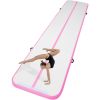 VEVOR Gymnastics Air Mat, 4 inch Thickness Inflatable Gymnastics Tumbling Mat, Tumble Track with Electric Pump