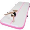 VEVOR Gymnastics Air Mat, 4 inch Thickness Inflatable Gymnastics Tumbling Mat, Tumble Track with Electric Pump