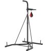 VEVOR 2 in 1 Punching Bag Stand, Steel Heavy Duty Workout Equipment, Adjustable Height Boxing Punching Bag and Speed Bag Stand