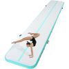 VEVOR Gymnastics Air Mat, 4 inch Thickness Inflatable Gymnastics Tumbling Mat, Tumble Track with Electric Pump