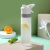 Misting Water Bottle for Sports and Outdoor Activities - BPA-Free Food Grade Plastic with Spray Mist - Portable and Convenient for Office, Gym