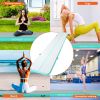 VEVOR Gymnastics Air Mat, 4 inch Thickness Inflatable Gymnastics Tumbling Mat, Tumble Track with Electric Pump