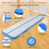 VEVOR Gymnastics Air Mat, 4 inch Thickness Inflatable Gymnastics Tumbling Mat, Tumble Track with Electric Pump