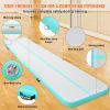 VEVOR Gymnastics Air Mat, 4 inch Thickness Inflatable Gymnastics Tumbling Mat, Tumble Track with Electric Pump