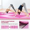 4-Panel PU Leather Folding Exercise Gym Mat with Hook and Loop Fasteners