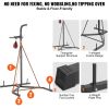 VEVOR 2 in 1 Punching Bag Stand, Steel Heavy Duty Workout Equipment, Adjustable Height Boxing Punching Bag and Speed Bag Stand