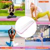 VEVOR Gymnastics Air Mat, 4 inch Thickness Inflatable Gymnastics Tumbling Mat, Tumble Track with Electric Pump