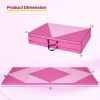 4-Panel PU Leather Folding Exercise Gym Mat with Hook and Loop Fasteners