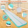 VEVOR Gymnastics Air Mat, 4 inch Thickness Inflatable Gymnastics Tumbling Mat, Tumble Track with Electric Pump