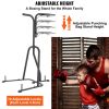 VEVOR 2 in 1 Punching Bag Stand, Steel Heavy Duty Workout Equipment, Adjustable Height Boxing Punching Bag and Speed Bag Stand