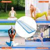 VEVOR Gymnastics Air Mat, 4 inch Thickness Inflatable Gymnastics Tumbling Mat, Tumble Track with Electric Pump