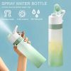 Misting Water Bottle for Sports and Outdoor Activities - BPA-Free Food Grade Plastic with Spray Mist - Portable and Convenient for Office, Gym